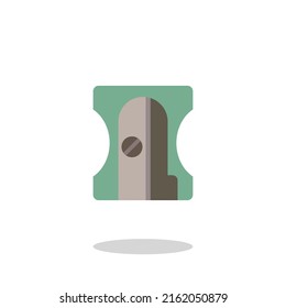 Pencil sharpener, colored icon, vector illustration
