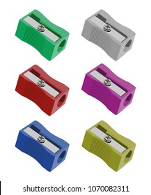 pencil sharpener different color set