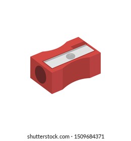 Pencil sharpener flat style.Vector illustration.