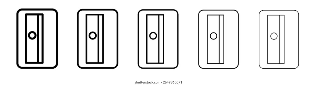 Ícone de apontador de lápis Design plano em plano de fundo isolado
