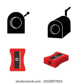 pencil sharpener icon illustration design