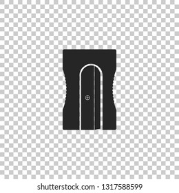Pencil sharpener icon isolated on transparent background. Flat design. Vector Illustration