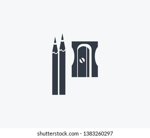 Pencil sharpener icon isolated on clean background. Pencil sharpener icon concept drawing icon in modern style. Vector illustration for your web mobile logo app UI design.