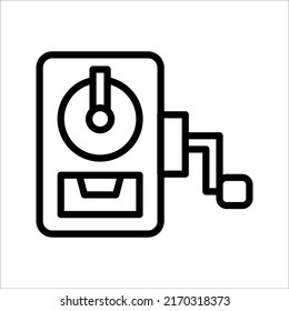 Pencil sharpener icon. Premium quality isolated on white background. sharpen element in trendy style.