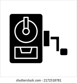 Pencil sharpener icon. Premium quality isolated on white background. sharpen element in trendy style.