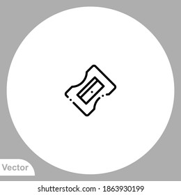 Pencil sharpener icon sign vector,Symbol, logo illustration for web and mobile