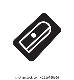 Pencil sharpener icon in trendy flat style design. Vector graphic illustration. Suitable for website design, logo, app, and ui. EPS 10.