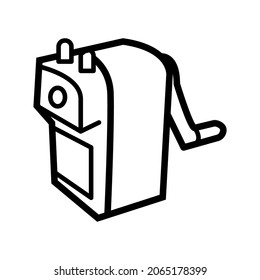 Pencil sharpener icon in trendy vector design illustration