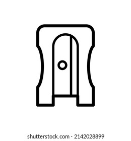 Pencil sharpener icon in trendy vector design illustration