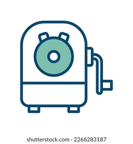 pencil sharpener icon vector design template in white background