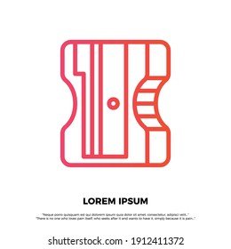 Pencil Sharpener icon vector. Eps10 vector illustration.