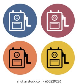 Pencil sharpener icon. Vector illustration.
