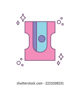 pencil sharpener icon vector image white background