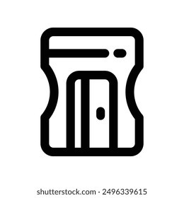 pencil sharpener icon. vector line icon for your website, mobile, presentation, and logo design.