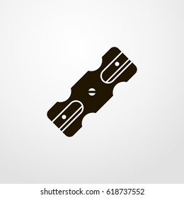 pencil sharpener icon. vector sign symbol on white background