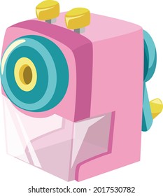 Pencil sharpener icon,illustration material (vector illustration)