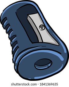 Pencil sharpener, illustration, vector on white background