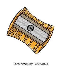 Pencil sharpener isolated