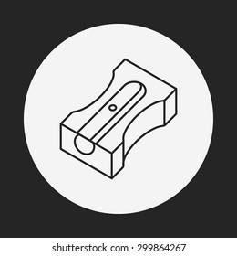 Pencil Sharpener Line Icon