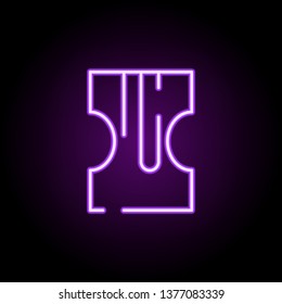 pencil sharpener neon icon. Elements of construction set. Simple icon for websites, web design, mobile app, info graphics