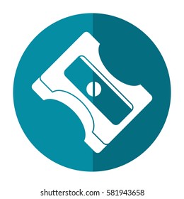 pencil sharpener school icon shadow