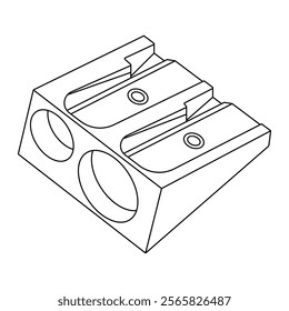 Pencil sharpener [School supplies illustration]