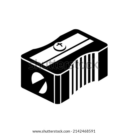 Pencil sharpener simple style icon logo vector illustration. Detailed symbol for stationery