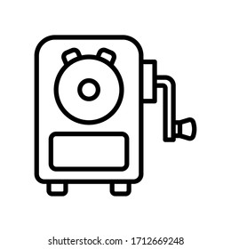 pencil sharpener - stationery icon vector design template