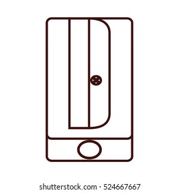 pencil sharpener utensil icon vector illustration graphic design