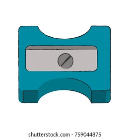 Pencil sharpener utensil icon vector illustration graphic design