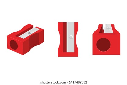 Pencil sharpener vector design illustration isolated on white background