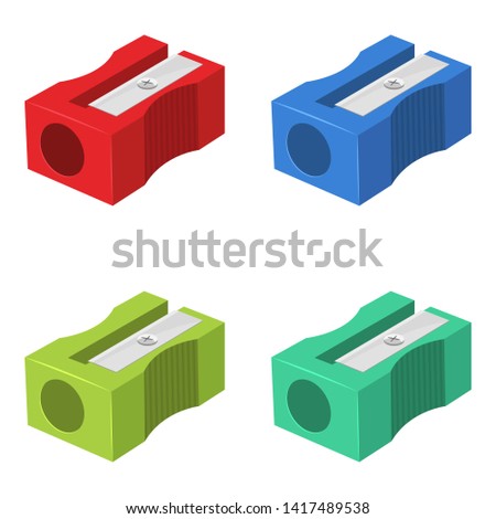 Pencil sharpener vector design illustration isolated on white background