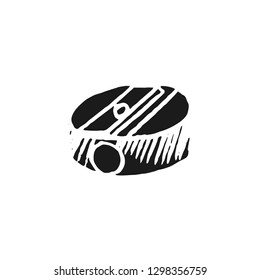 pencil sharpener vector doodle sketch isolated on white backgrou