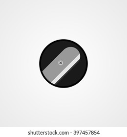 pencil sharpener vector icon