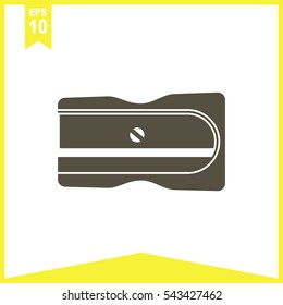 Pencil sharpener vector icon.