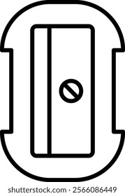 Pencil Sharpener vector icon. Can be used for printing, mobile and web applications.