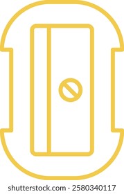 Pencil Sharpener vector icon. Can be used for printing, mobile and web applications.