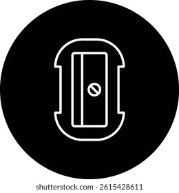 Pencil Sharpener vector icon. Can be used for printing, mobile and web applications.