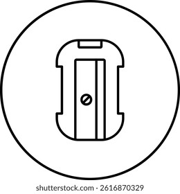 Pencil Sharpener vector icon. Can be used for printing, mobile and web applications.
