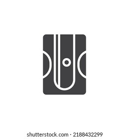 Pencil sharpener vector icon. filled flat sign for mobile concept and web design. Sharpener glyph icon. Symbol, logo illustration. Vector graphics