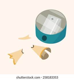 Pencil sharpeners theme elements