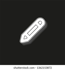 Pencil sign icon - Edit site content, creative design - graphic element