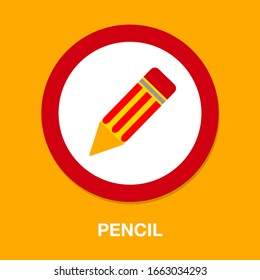 Pencil Sign Icon - Edit Site Content, Creative Design - Graphic Element