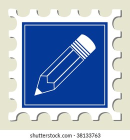 Pencil Sign Stamp