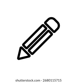 Plantilla de Vector de símbolo de signo de lápiz
