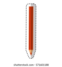 pencil silhouette isolated icon vector illustration design