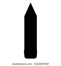 Pencil silhouette vector icon sign symbol illustration design.
