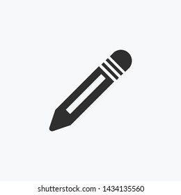 Pencil simple icon symbol vector