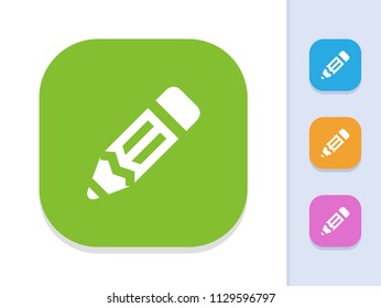 Pencil - Simple Icons. A minimalistic vector icon.