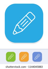 Pencil - Simple Icons. A minimalistic vector icon.